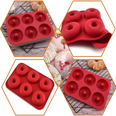 Moule à Donuts - SoftBake™ - Rouge - patisseriebon